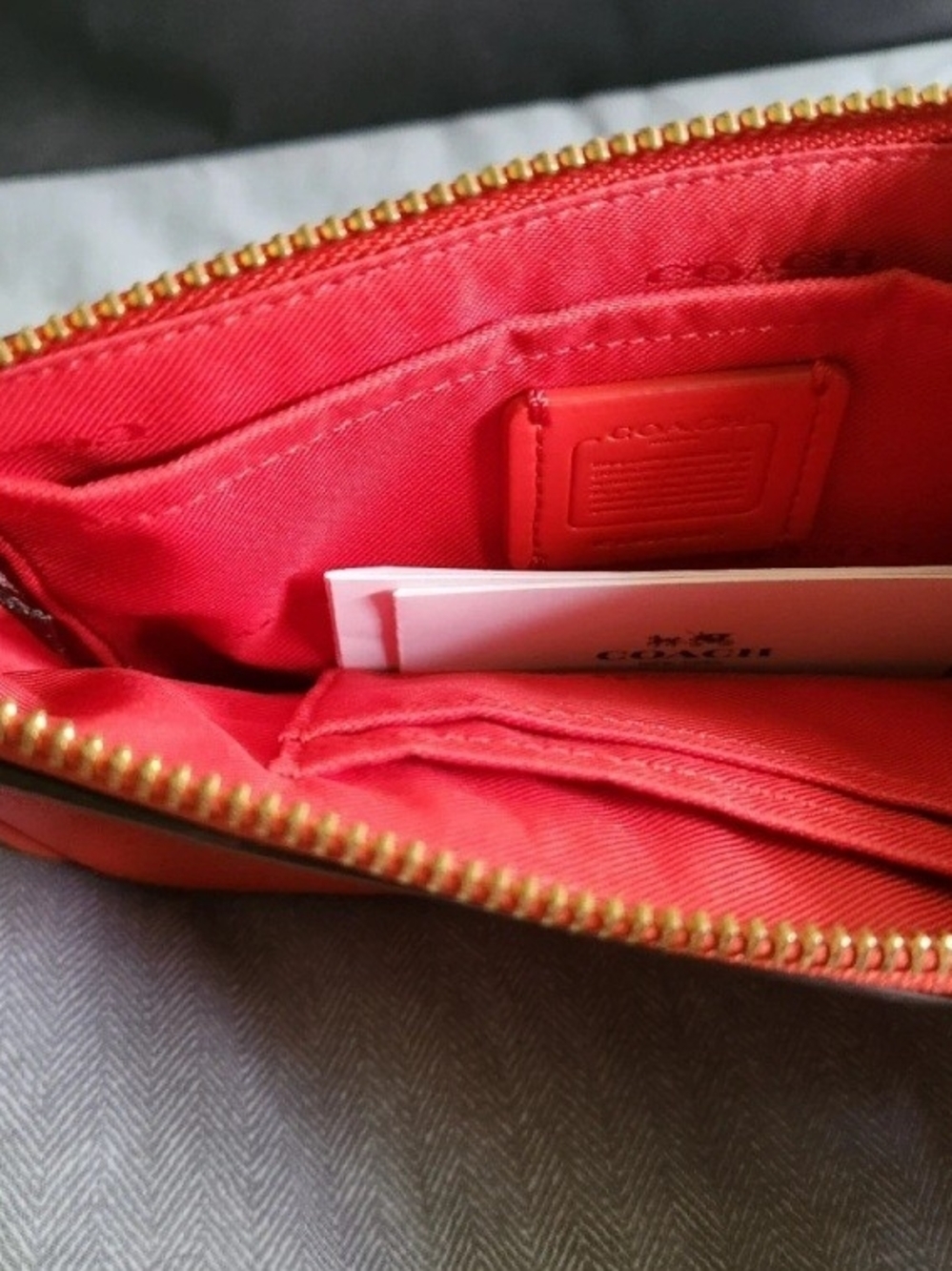 small Coach bag with zipper